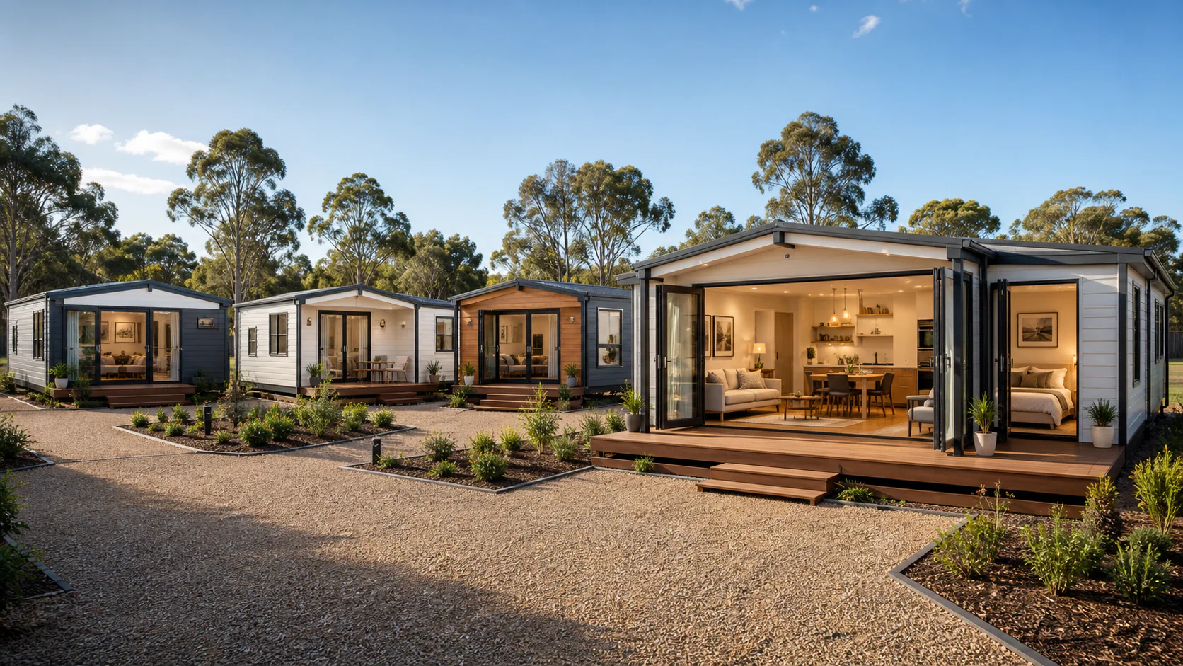 Expandable residential houses