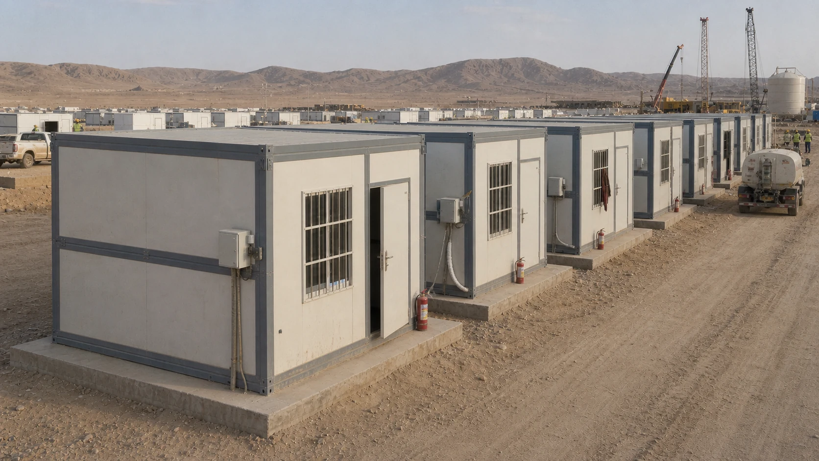 Large modular worker camp