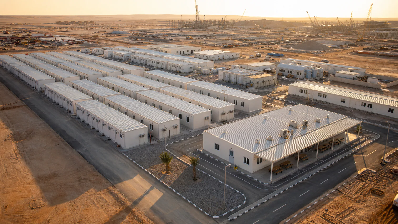 Large modular worker camp project